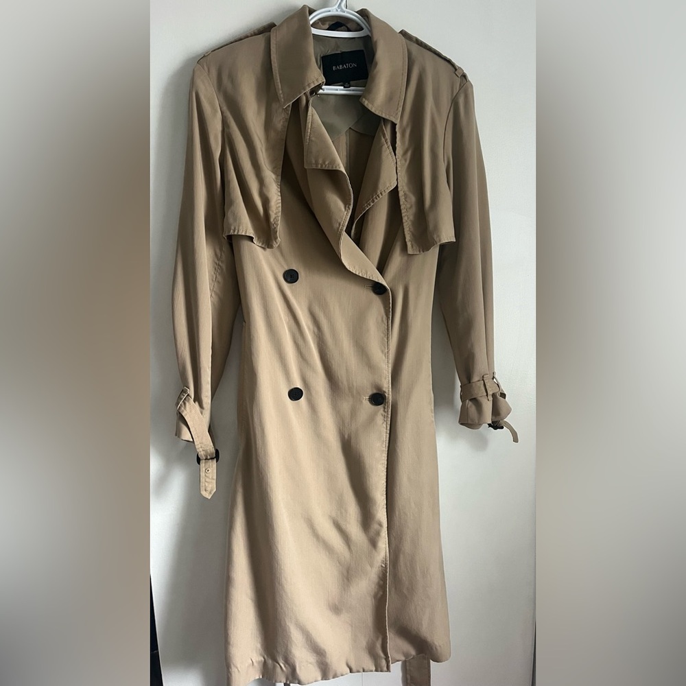 Babaton Tan Trench Coat